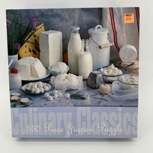Ceaco Culinary Classics 550 Piece Jigsaw Puzzle Cheese Milk Still Life 2319-9